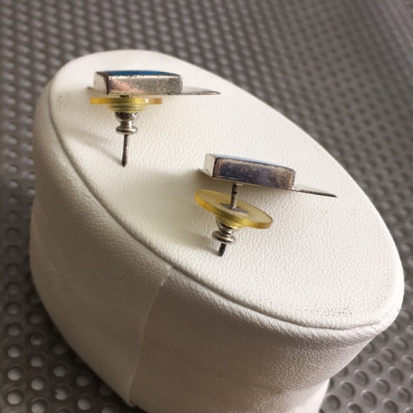 🖤Vtg Native American sterling and turquoise earrings - Picture 5 of 17